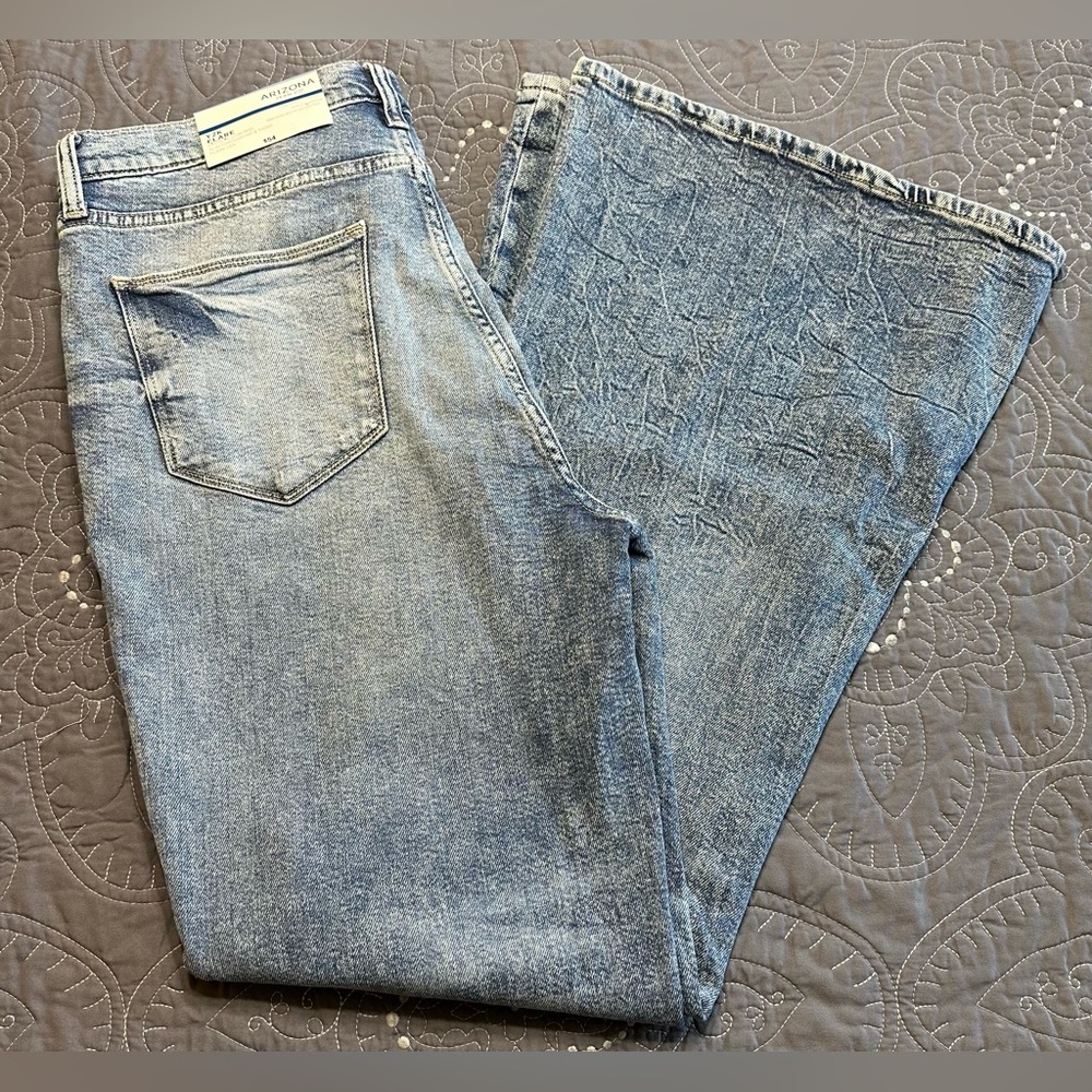 Arizona Jean Co Women’s Y2K Flare Extreme Low Rise Phoenix  Jeans NWT Size 15